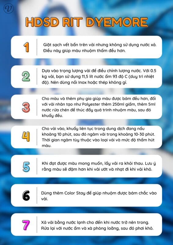 Hướng Dẫn Sử Dụng Rit DyeMore